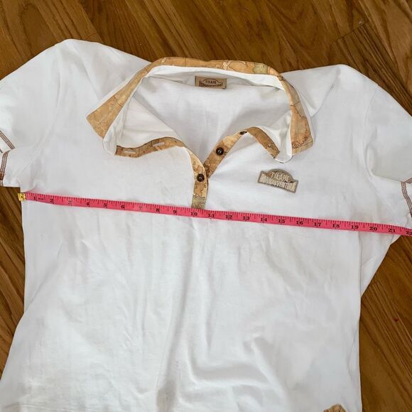 DONNAVVENTURA BY ALVIERO MARTINI 1A CLASSE White Polo Size Medium*, MSRP $191 - Picture 9 of 16
